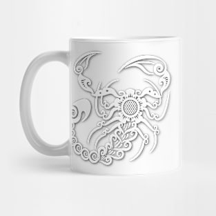 Scorpion floral pattern ornament Mug